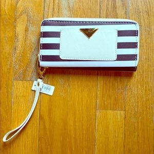 Striped Wristlet